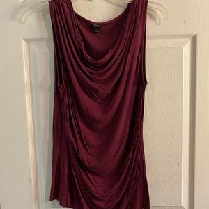 Sleeveless tank top burgundy